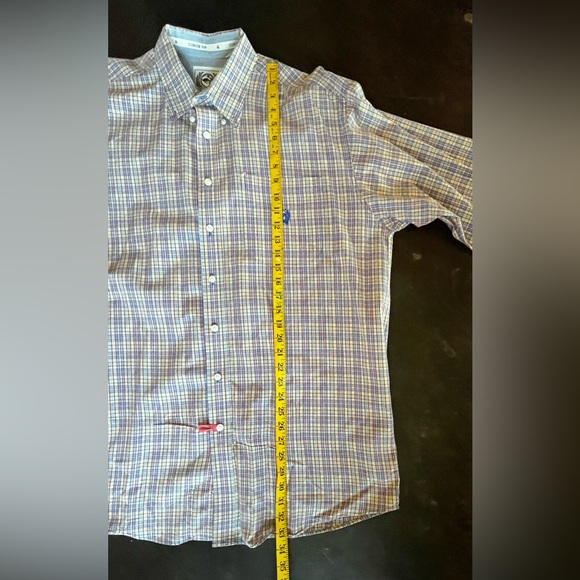 Cinch Vintage Yellow, Blue, & Red Plaid Western Shirt, XL - Picture 8 of 9